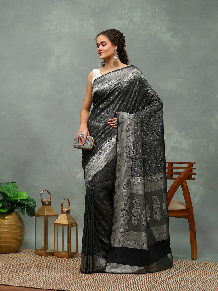 Woven Border Art Silk Saree