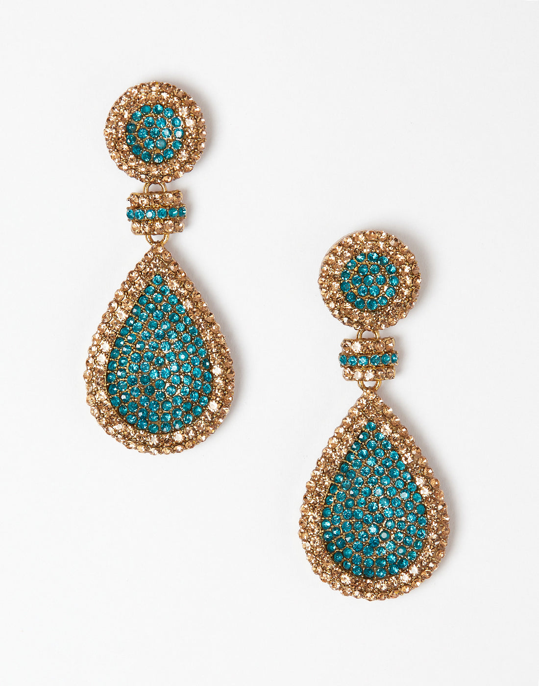 Beautiful Gold Firozee Earrings