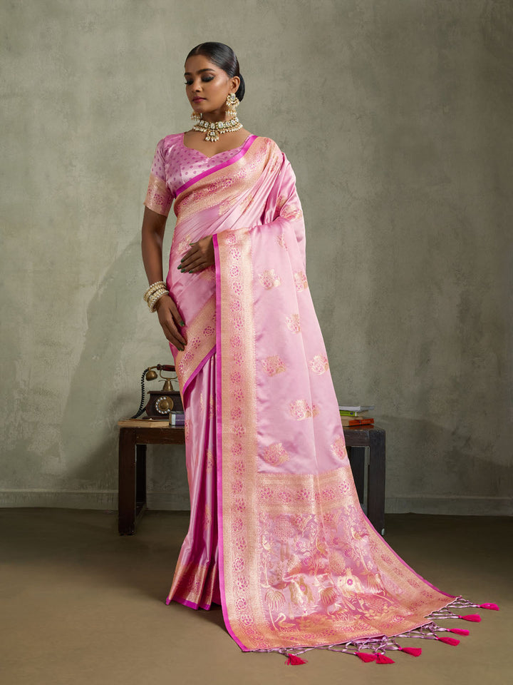 Woven Design Satin Silk Saree