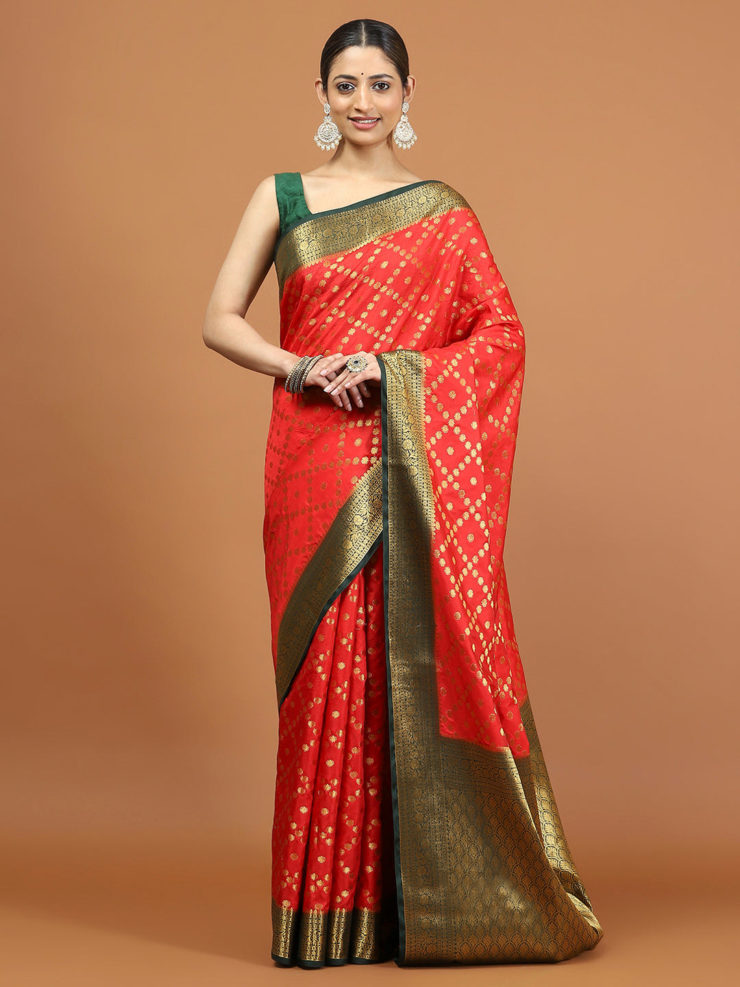 Zari Border Woven Art Silk Saree