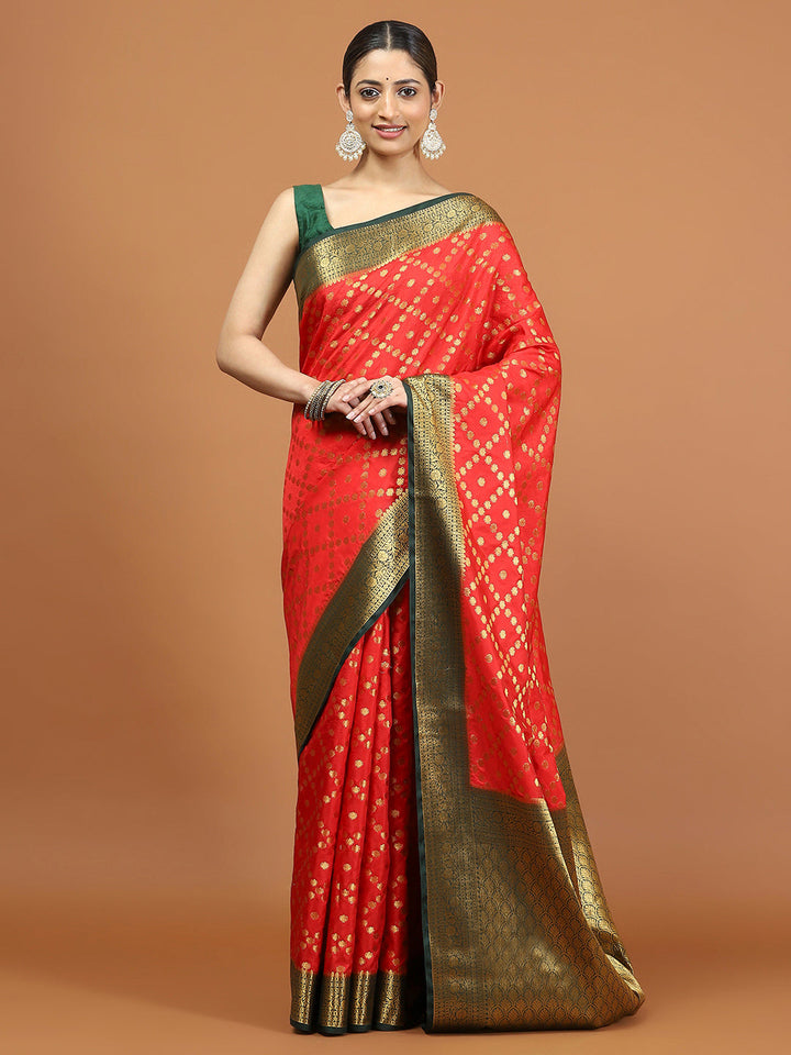 Zari Border Woven Art Silk Saree