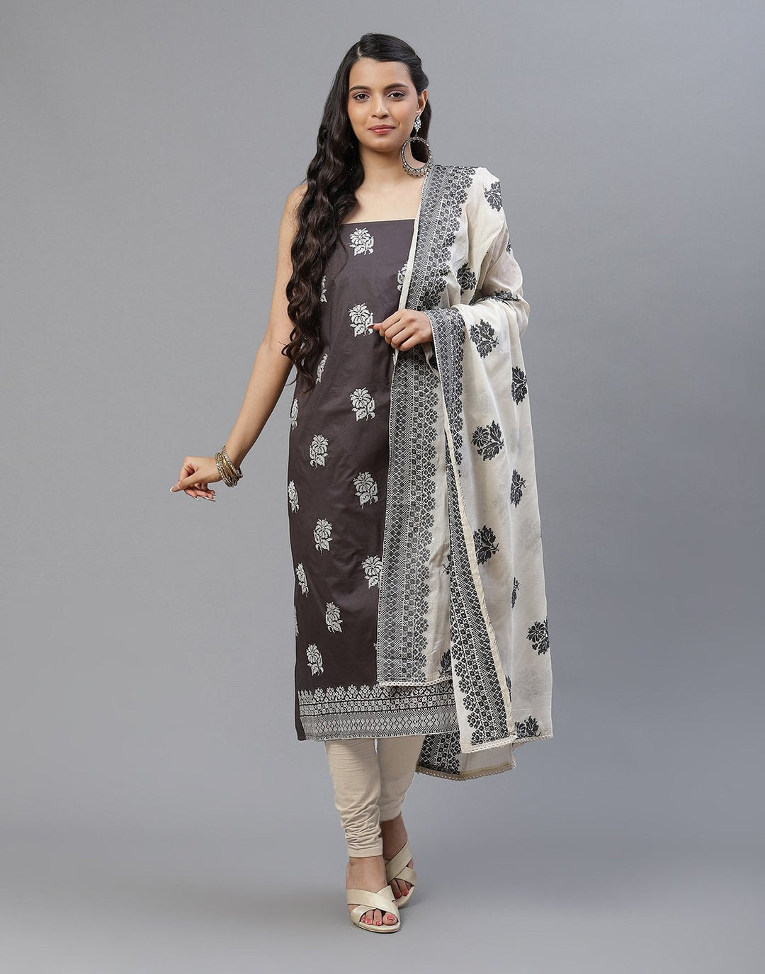 Cotton Embroidered Suit piece