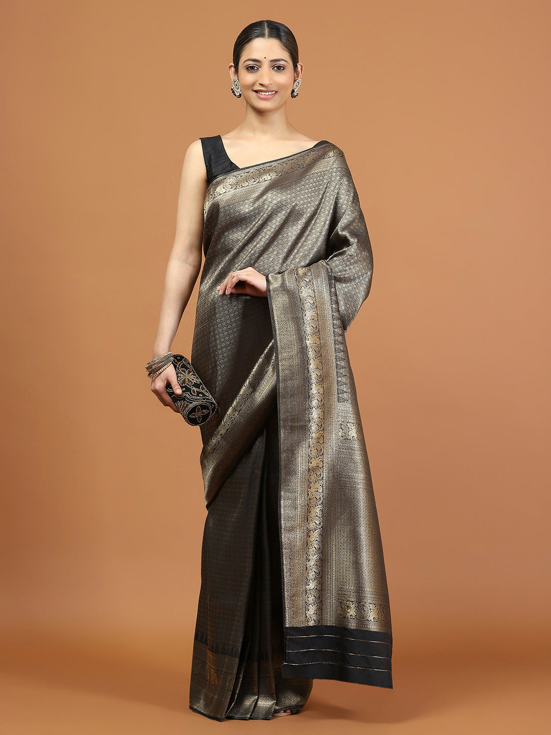 Zari Border Woven Art Silk Saree