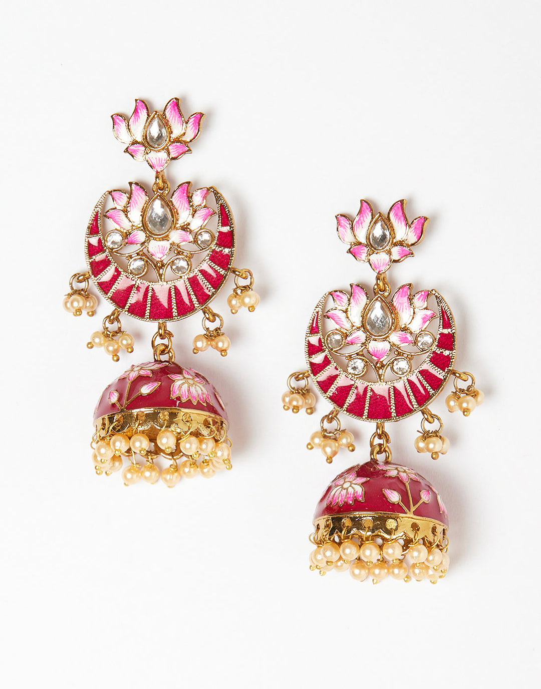 Traditional Gold Toned Jhumki Earrings