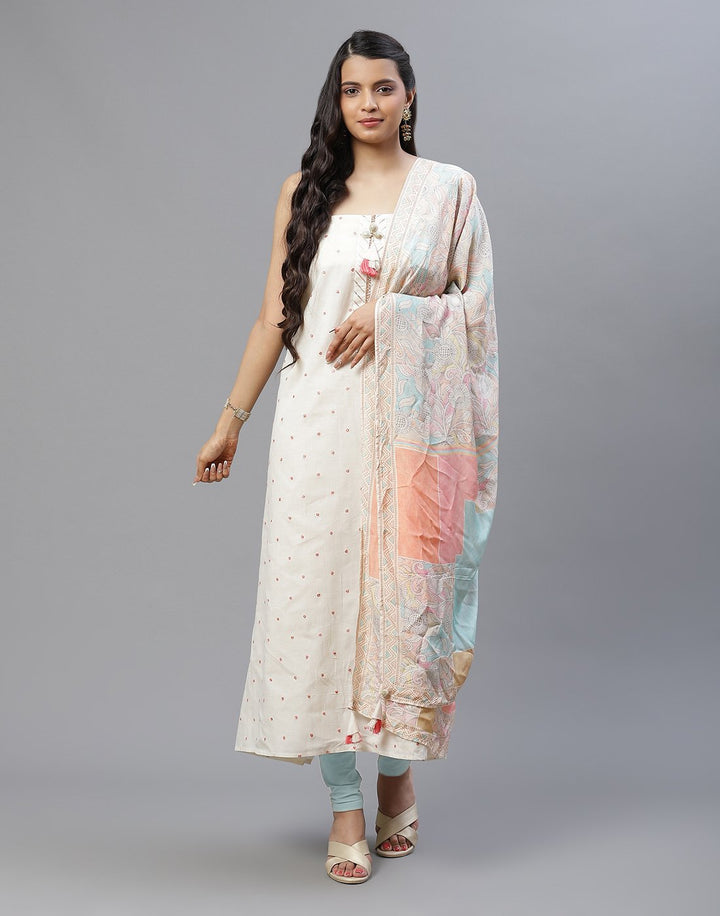 Cotton Embroidered Suit piece