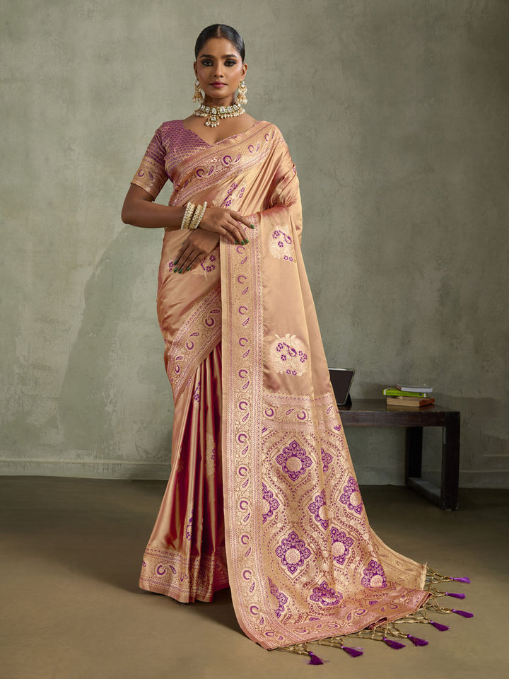 Woven Design Satin Silk Saree