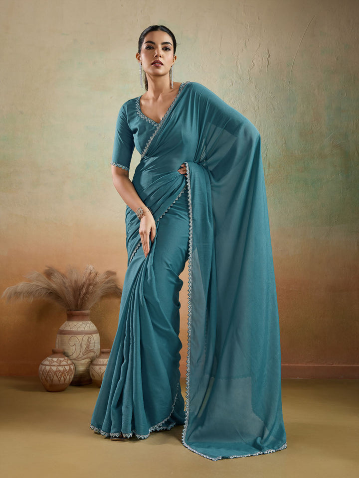 Woven Design Georgette Saree