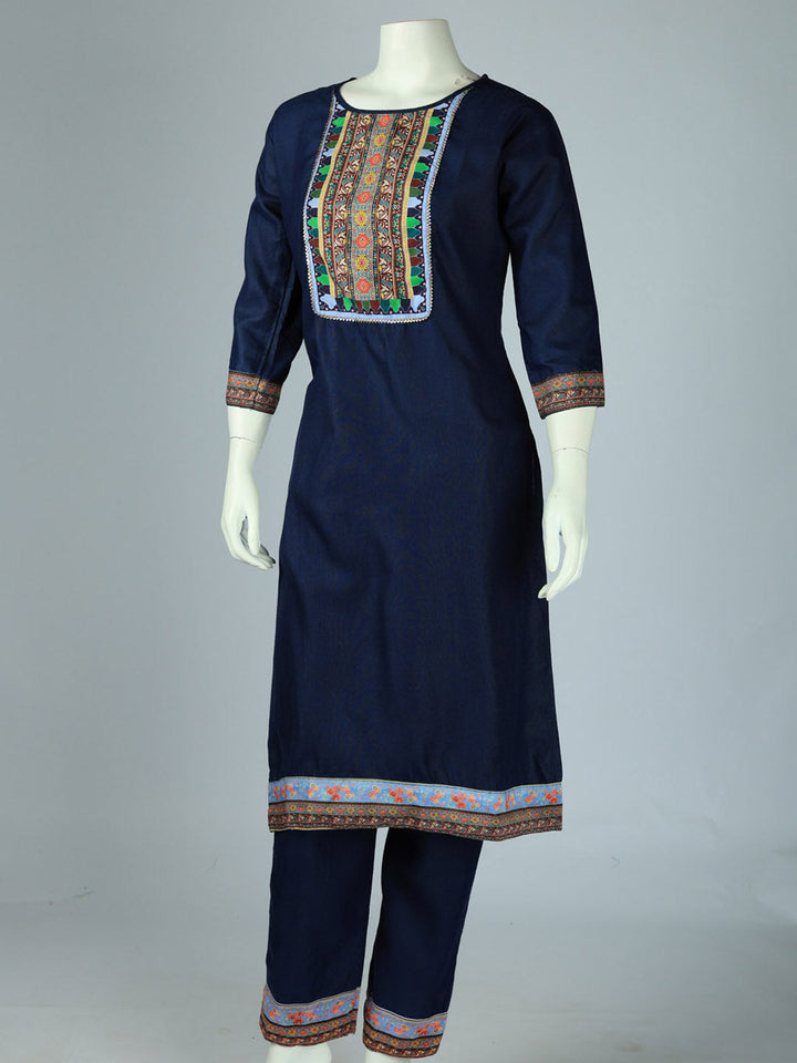 Printed Cotton Blend Kurta With Pant
