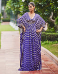 Digital Printed Crepe Kaftan Dress