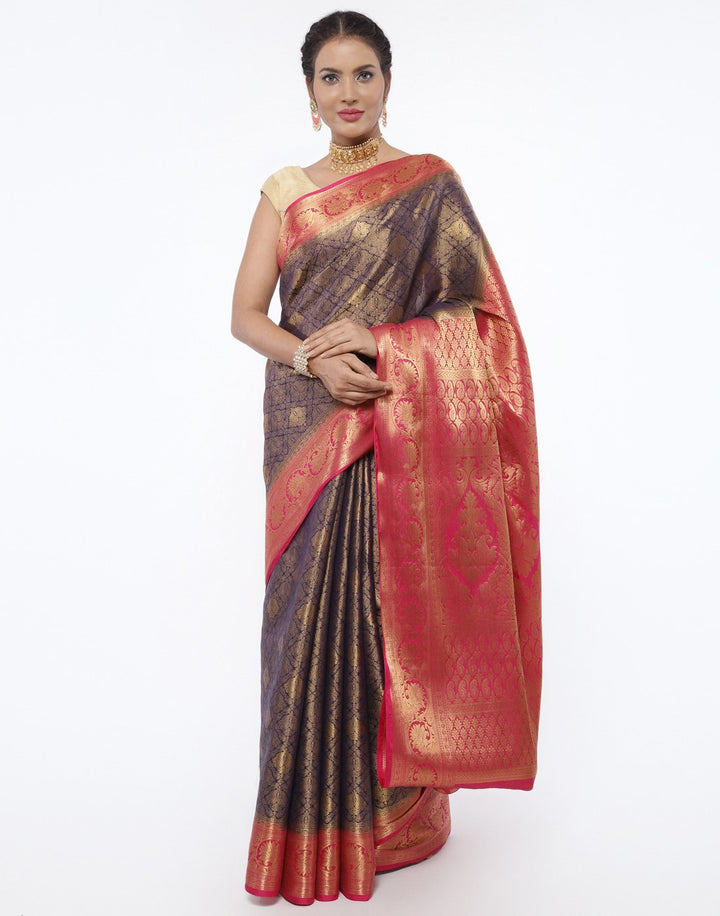 MBZ Meena Bazaar-Art Handloom Woven Saree
