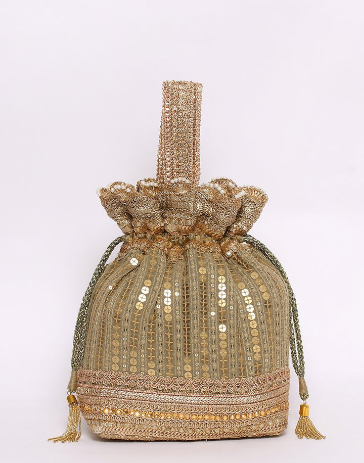 Ethnic Embroidered Sequince Potli