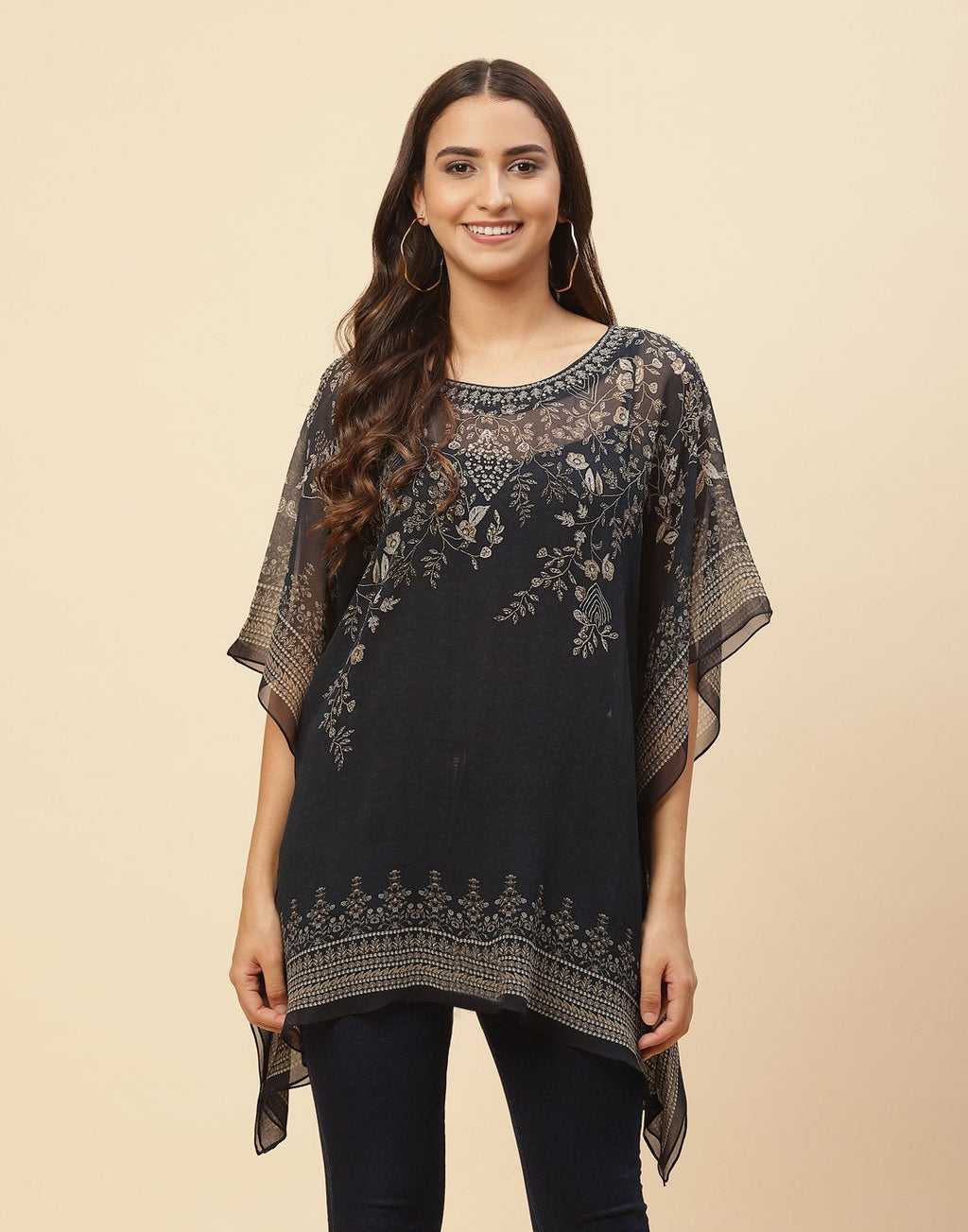 Digital Printed Georgette Kaftan