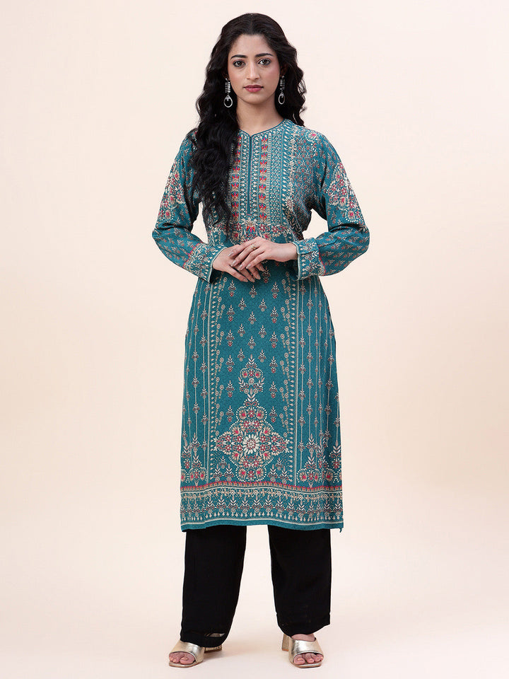 Digital Printed Crepe Kurta