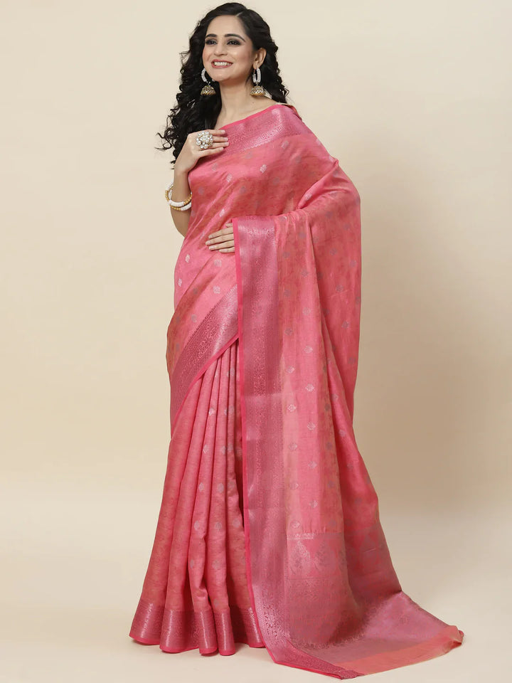 Zari Booti Handloom Woven Saree