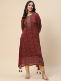 Printed & Sequin Work Georgette Kurta