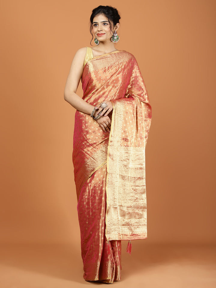 Zari Jaal Cotton Woven Saree