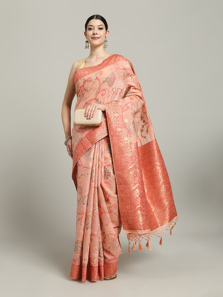 Zari Jaal Art Silk Woven Saree