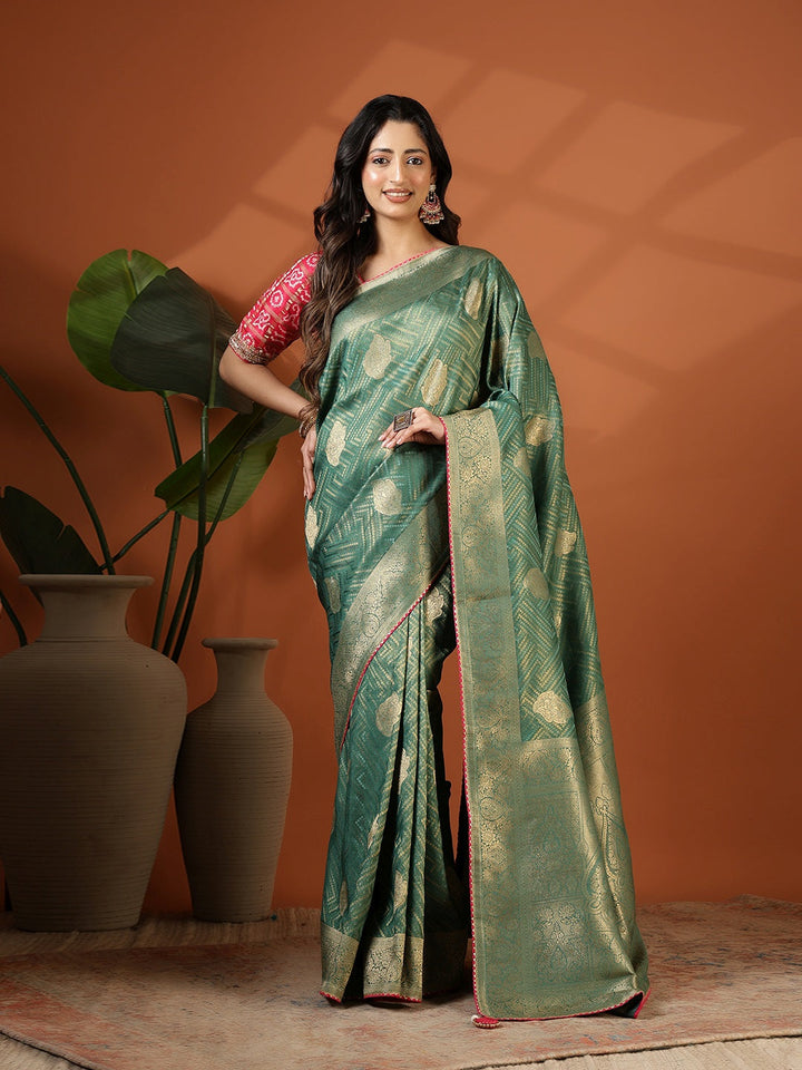 Embroidered Banarasi Saree