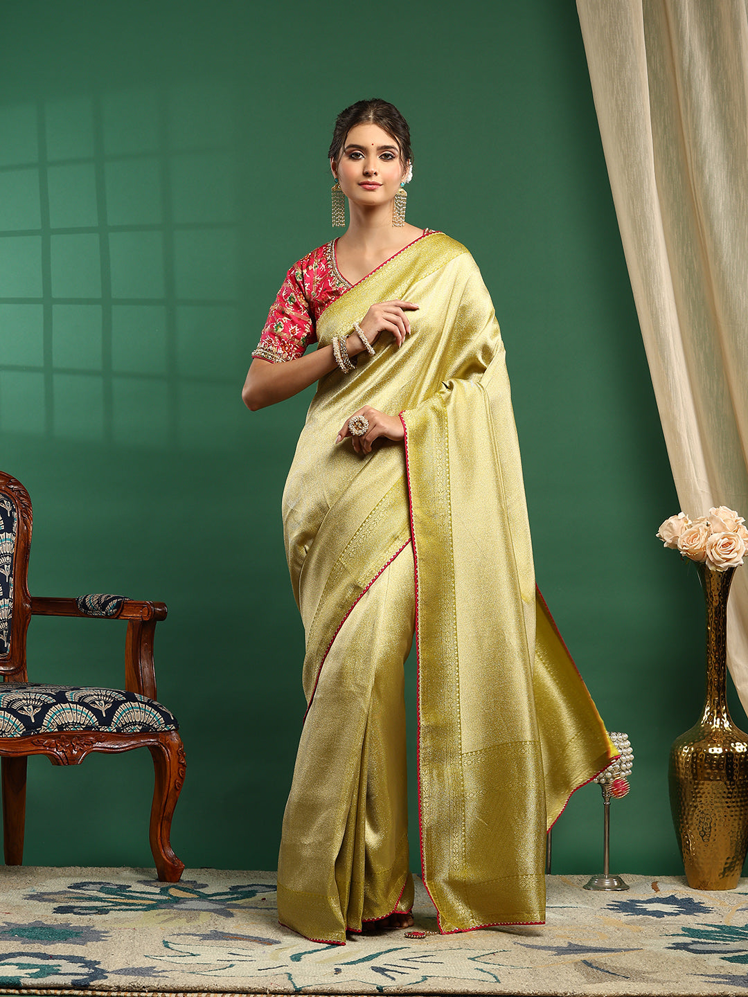 Embroidered Banarasi Saree