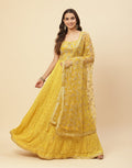 Embroidered Georgette Salwar Kameez Stitched Suit With Net Booti Dupatta