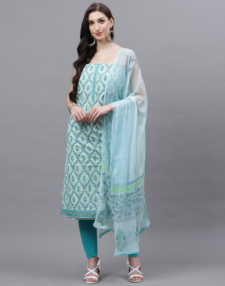 Cotton Embroidered Suit piece