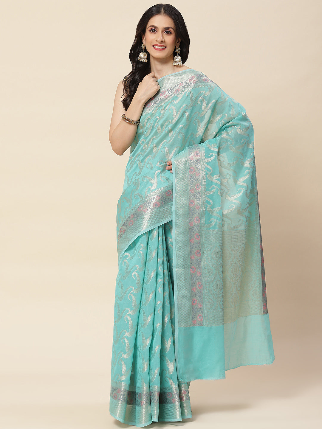Zari Woven Cotton Saree