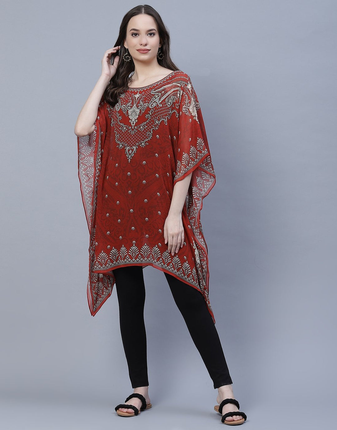 Digital Print Georgette Kaftan