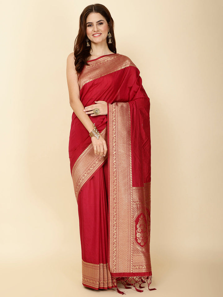 Zari Border Woven Handloom Saree