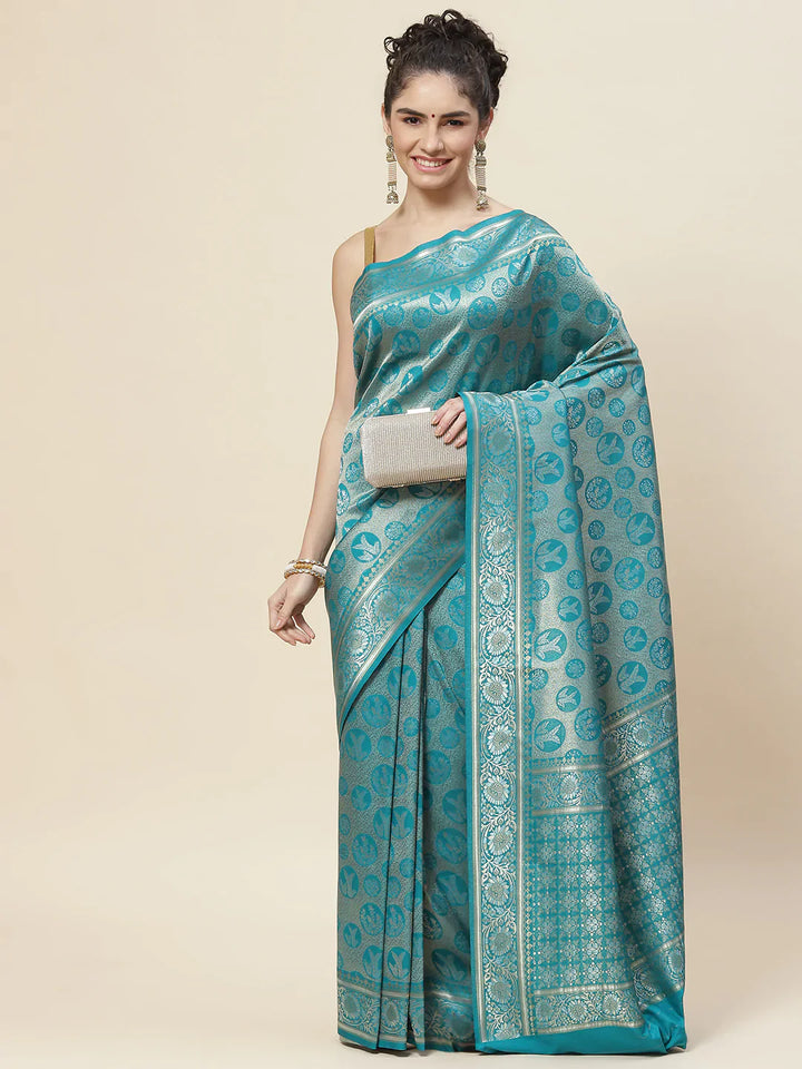 Zari Border Art Handloom Woven Saree