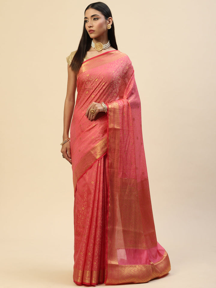 Resham Zari Border Handloom Saree