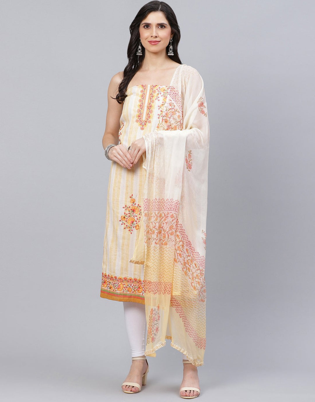 Cotton Embroidered Suit piece