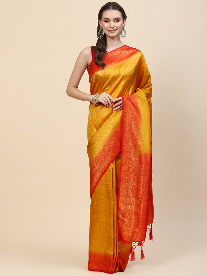 Zari Jaal Handloom Woven Saree
