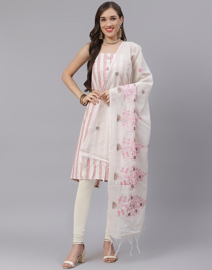 Cotton Embroidered Suit Piece