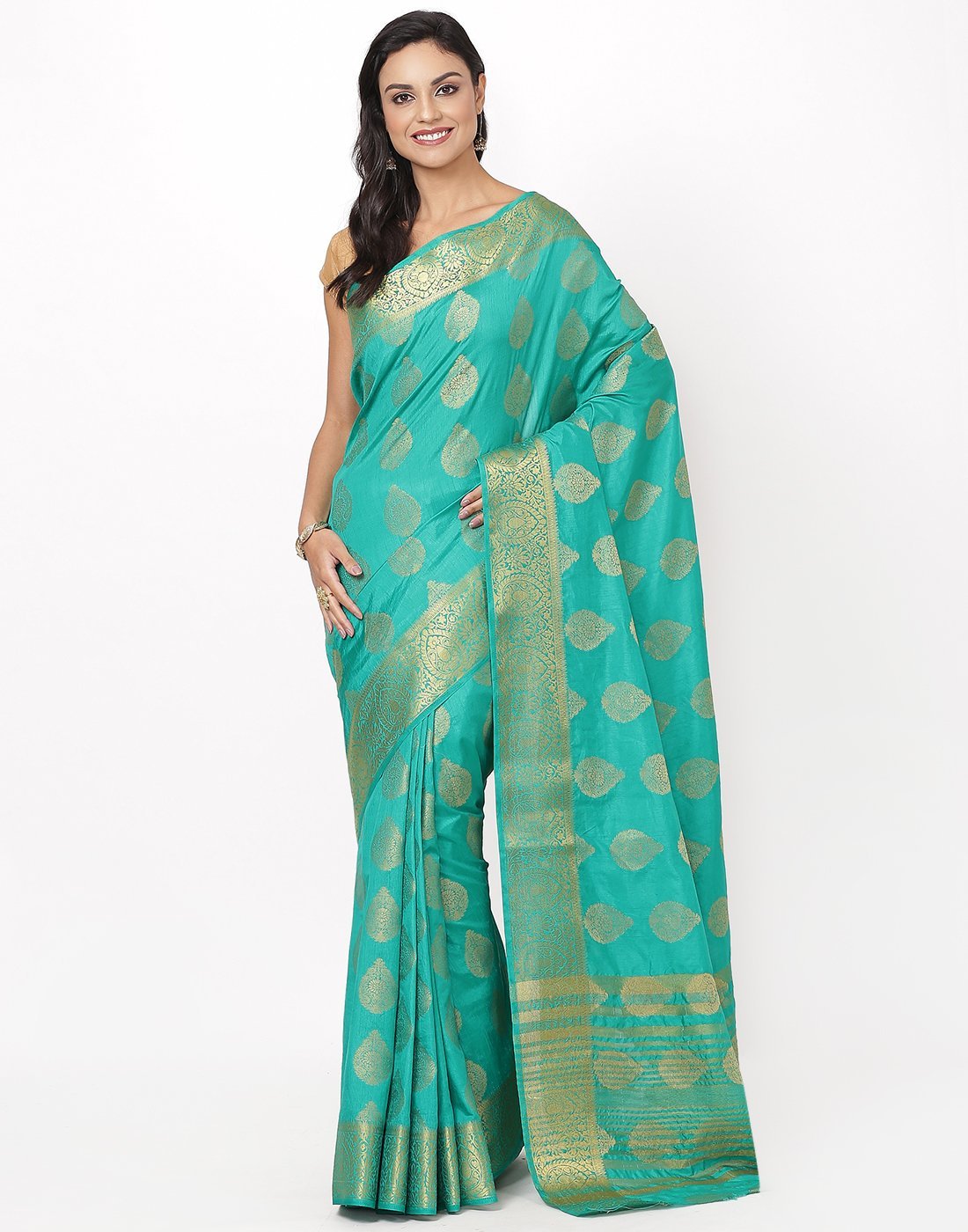 Green Art Handloom Saree