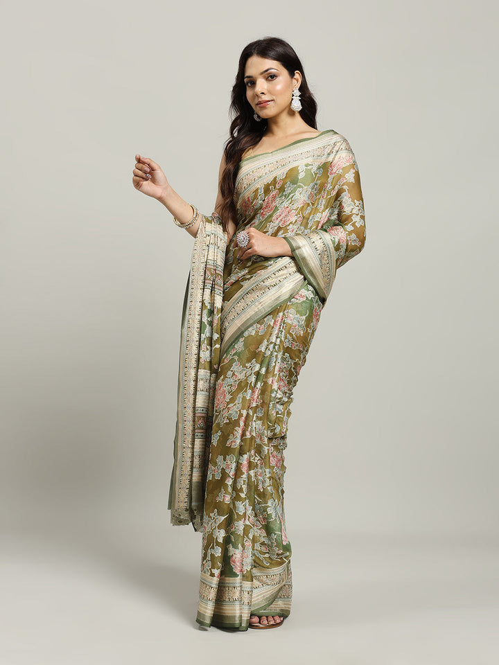 Digital Printed Georgette Saree