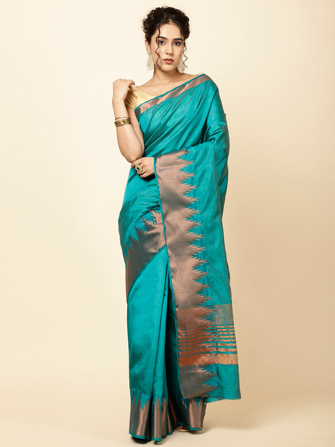 Zari Border Woven Handloom Saree