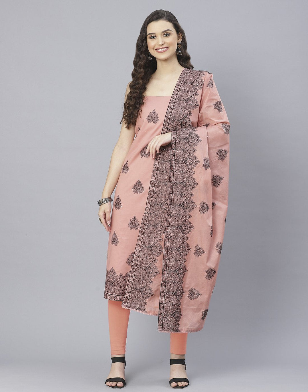 Cotton Embroidered Suit Set