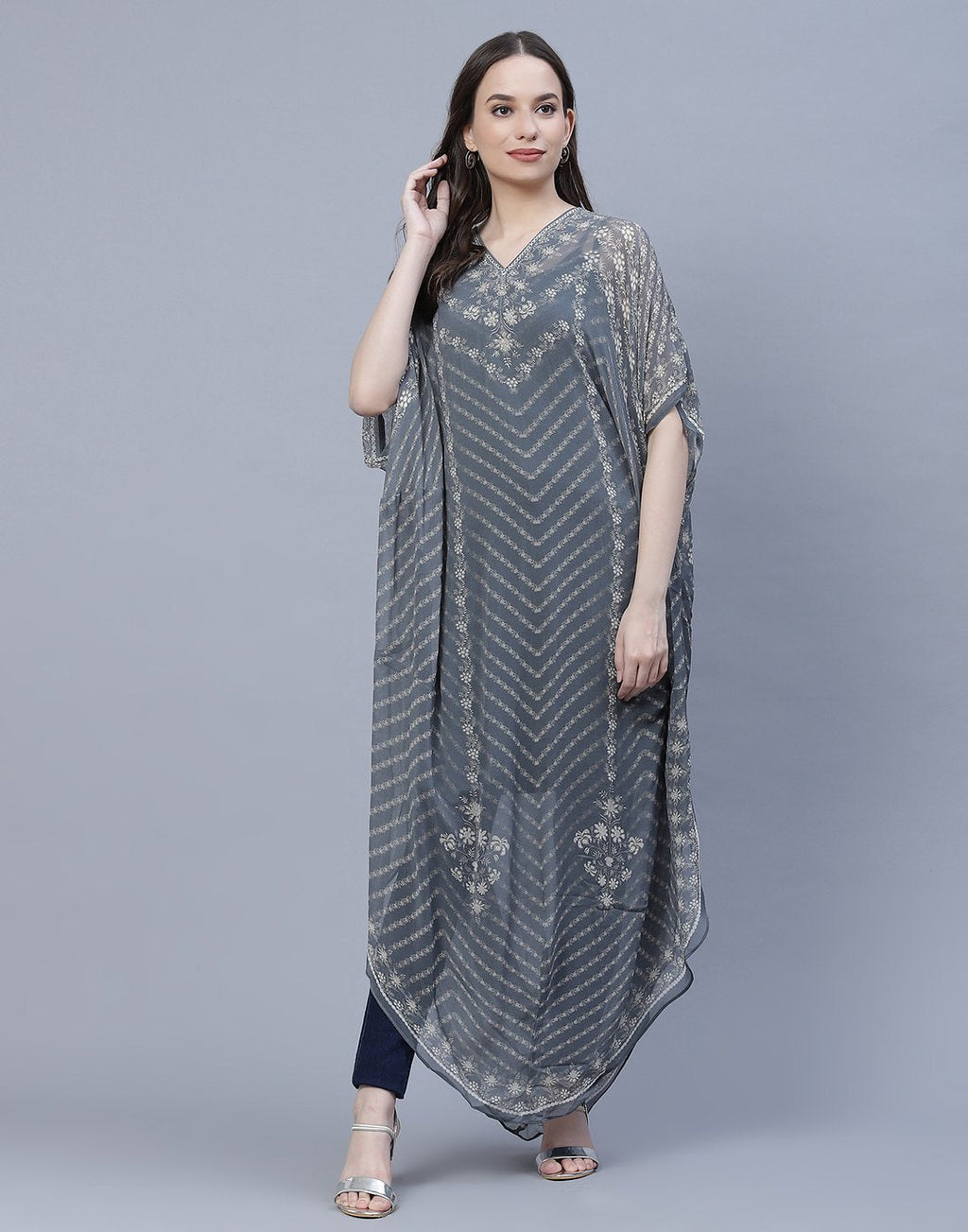 Digital Print Georgette Kurti