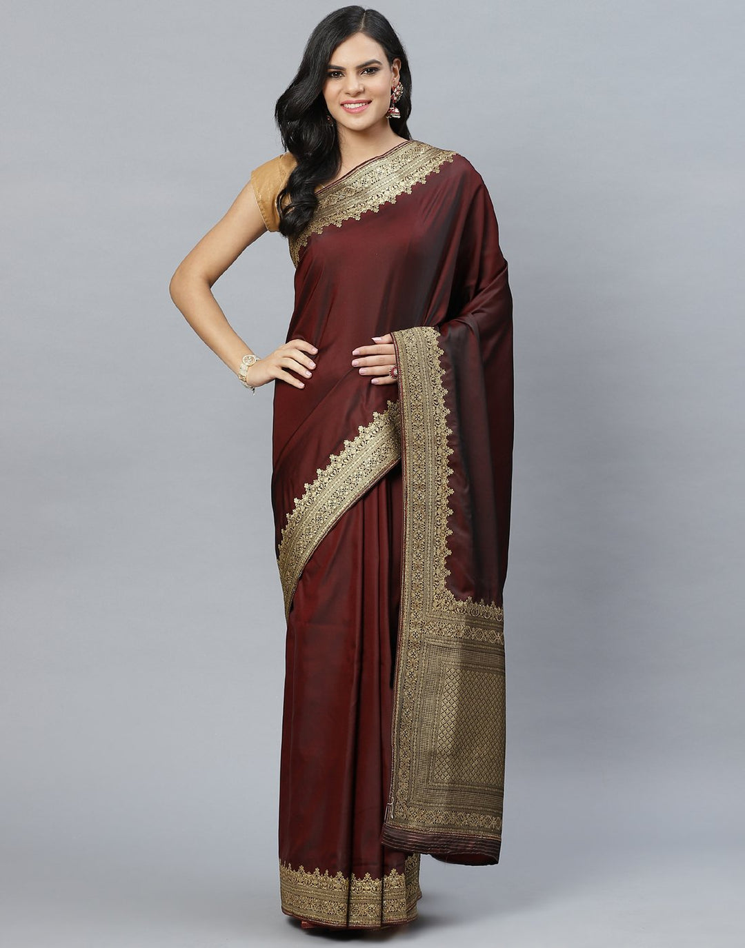 Banarasi Woven Embroidery Silk