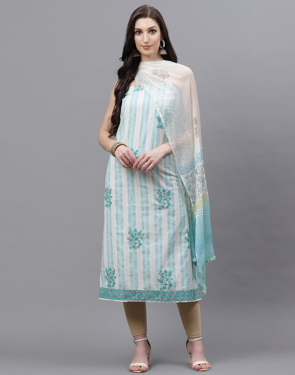 Cotton Embroidered Suit piece