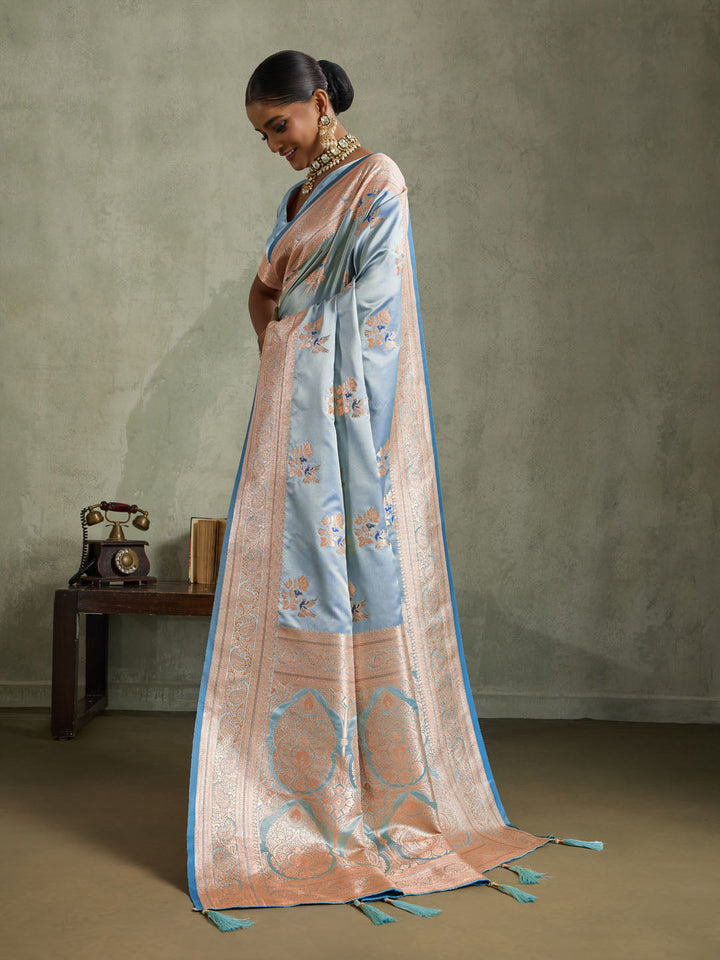 Woven Design Satin Silk Saree