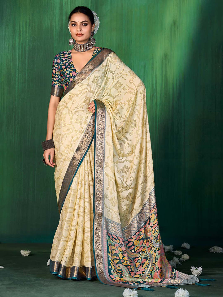 Bandhani Printed Georgette Saree