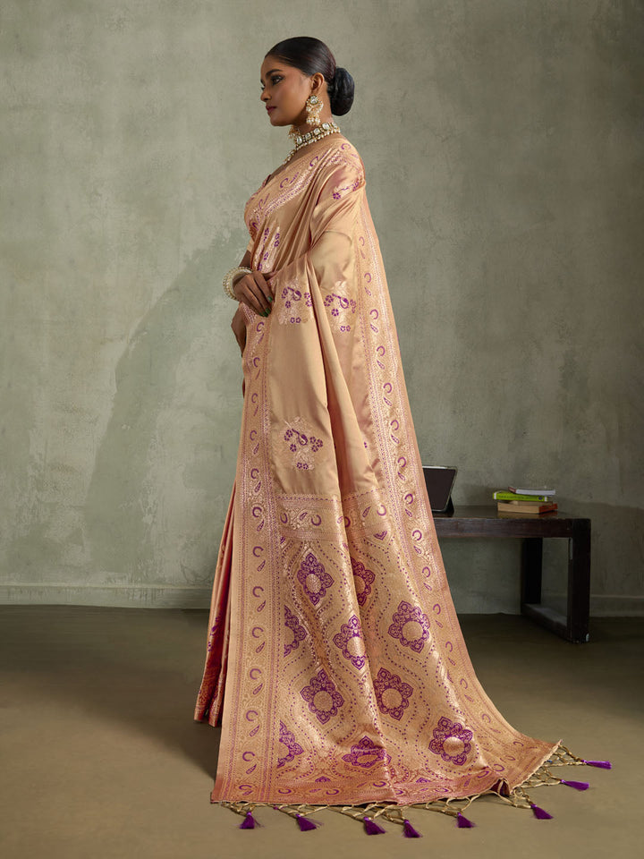 Woven Design Satin Silk Saree