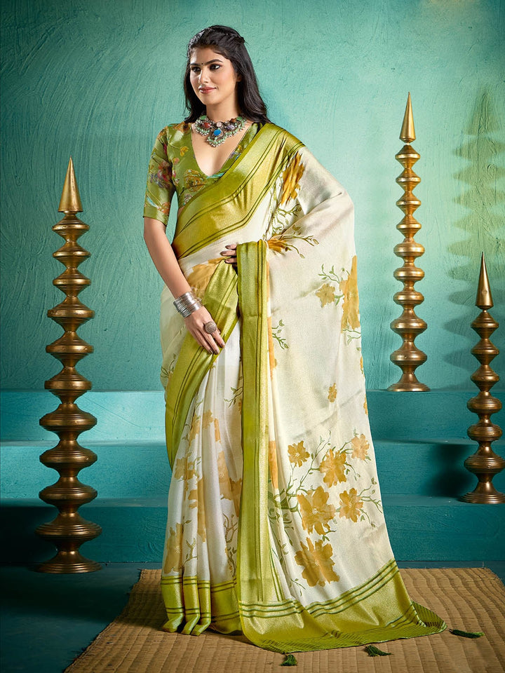 Digital Floral Printed Georgette Saree