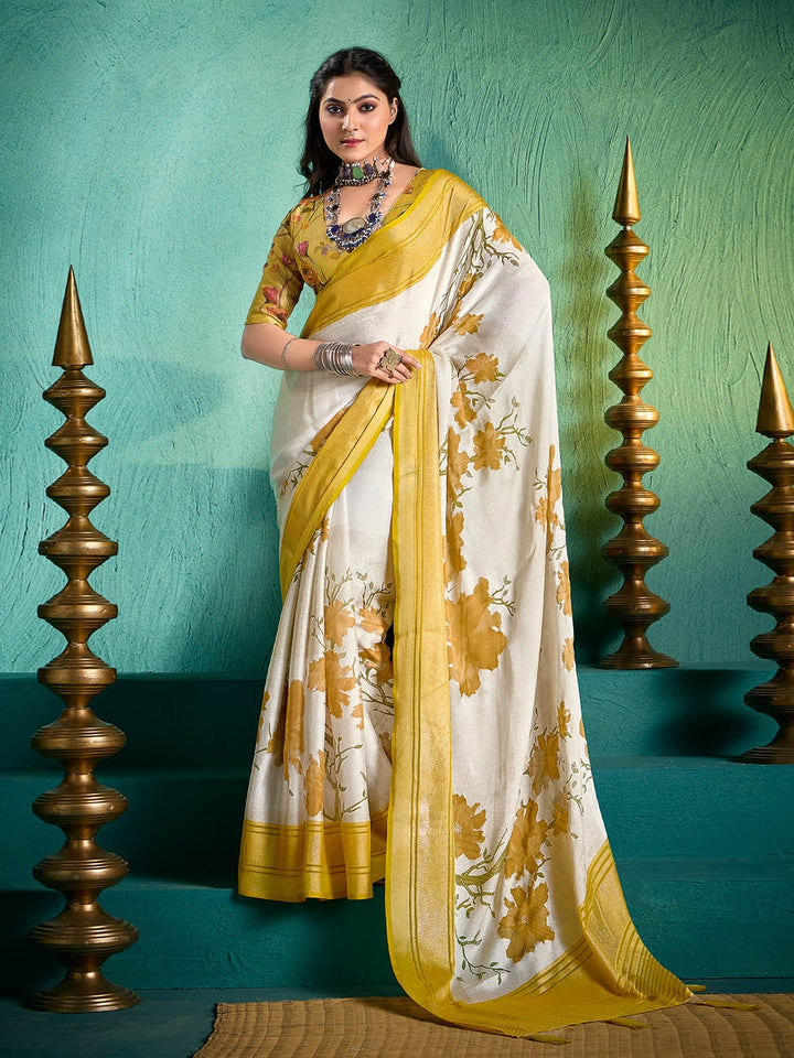 Digital Floral Printed Georgette Saree