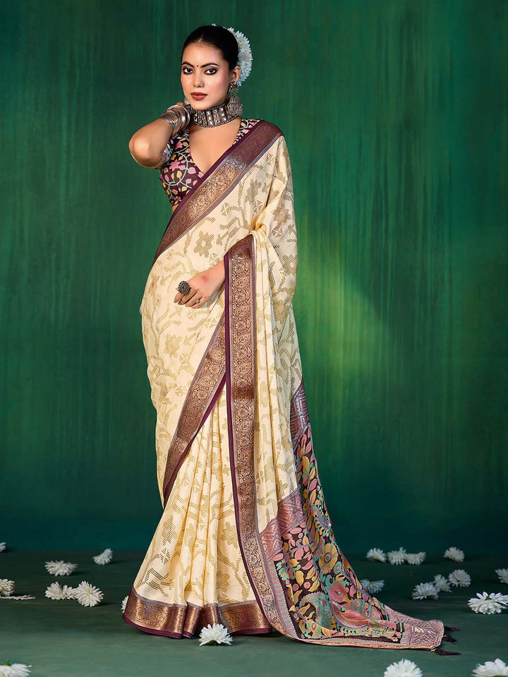 Bandhani Printed Georgette Saree