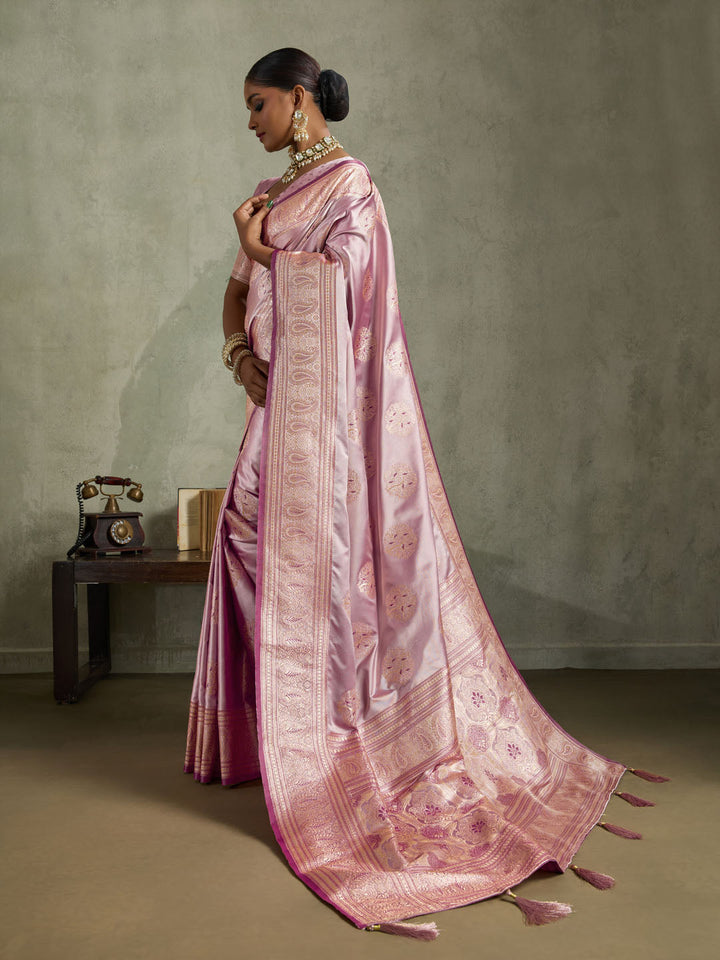 Woven Design Satin Silk Saree