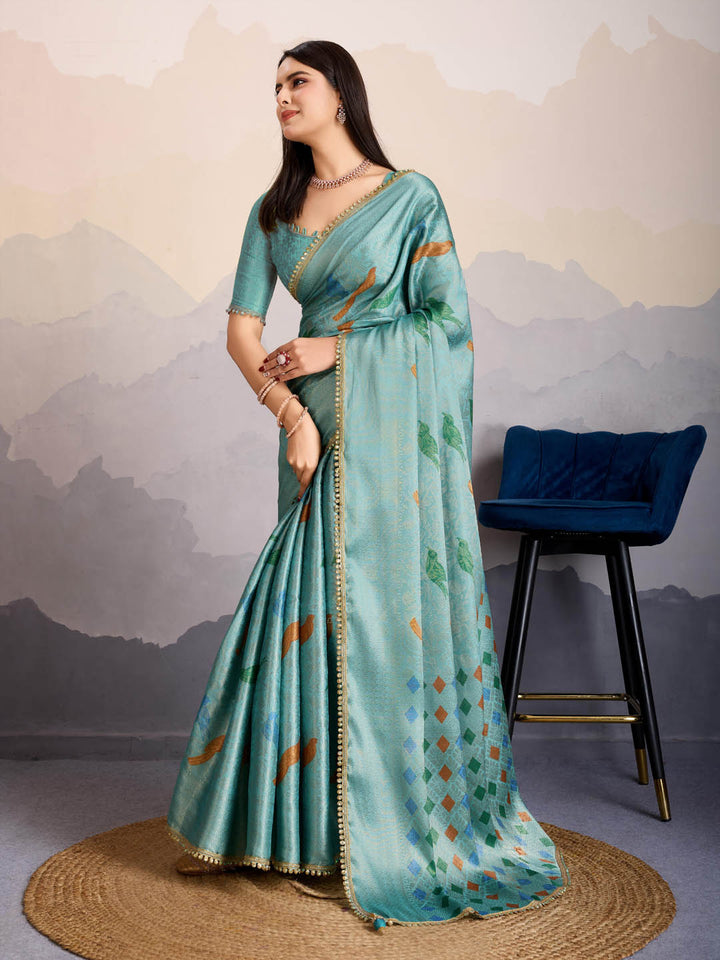 Printed Art Silk Saree