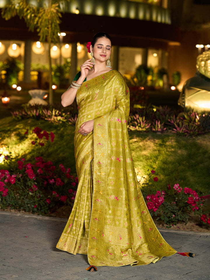 Sequence Woven Design Art Silk Saree