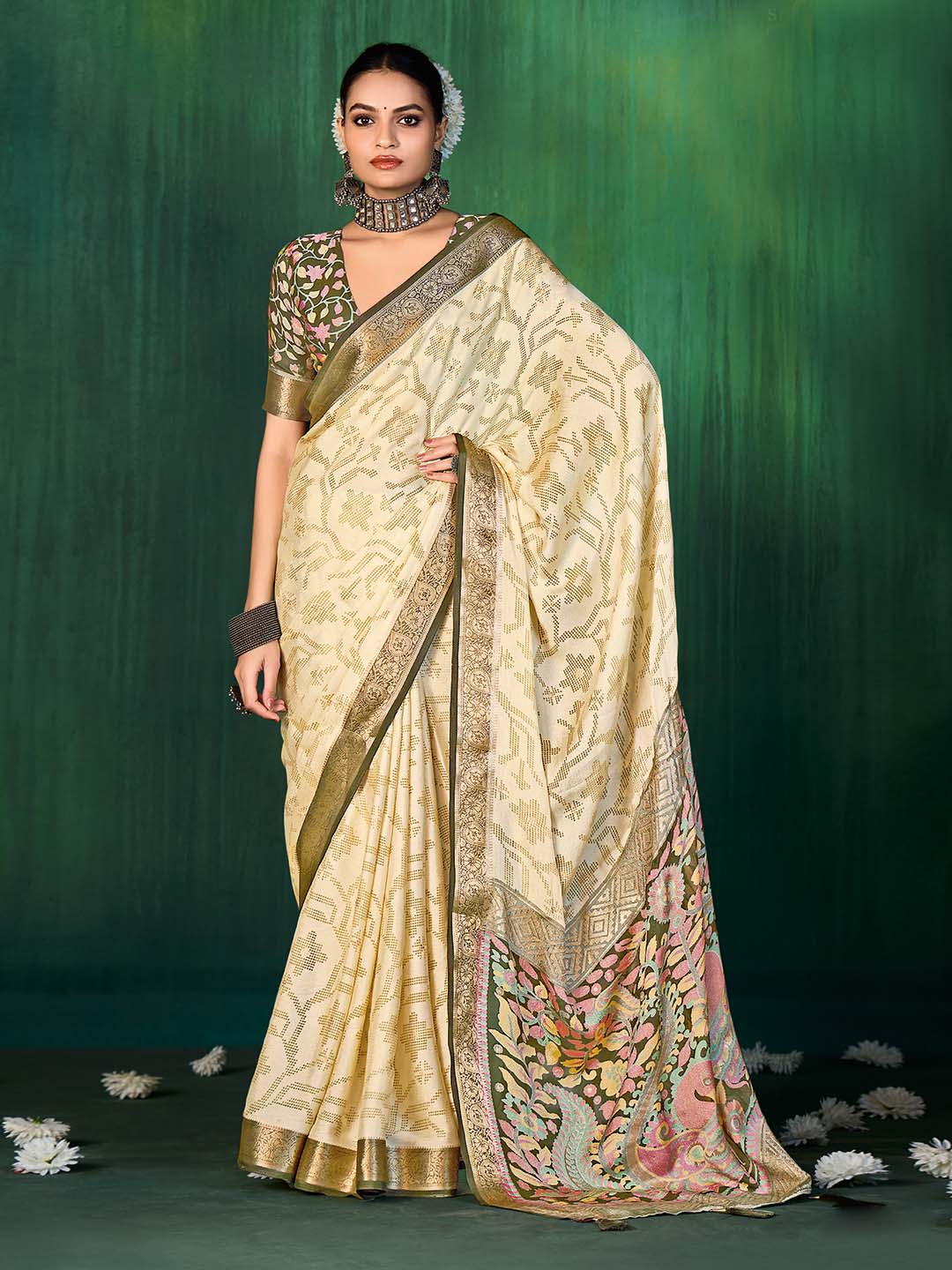 Bandhani Printed Georgette Saree